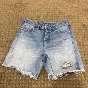 Wild Fable Blue Distressed Jean Shorts